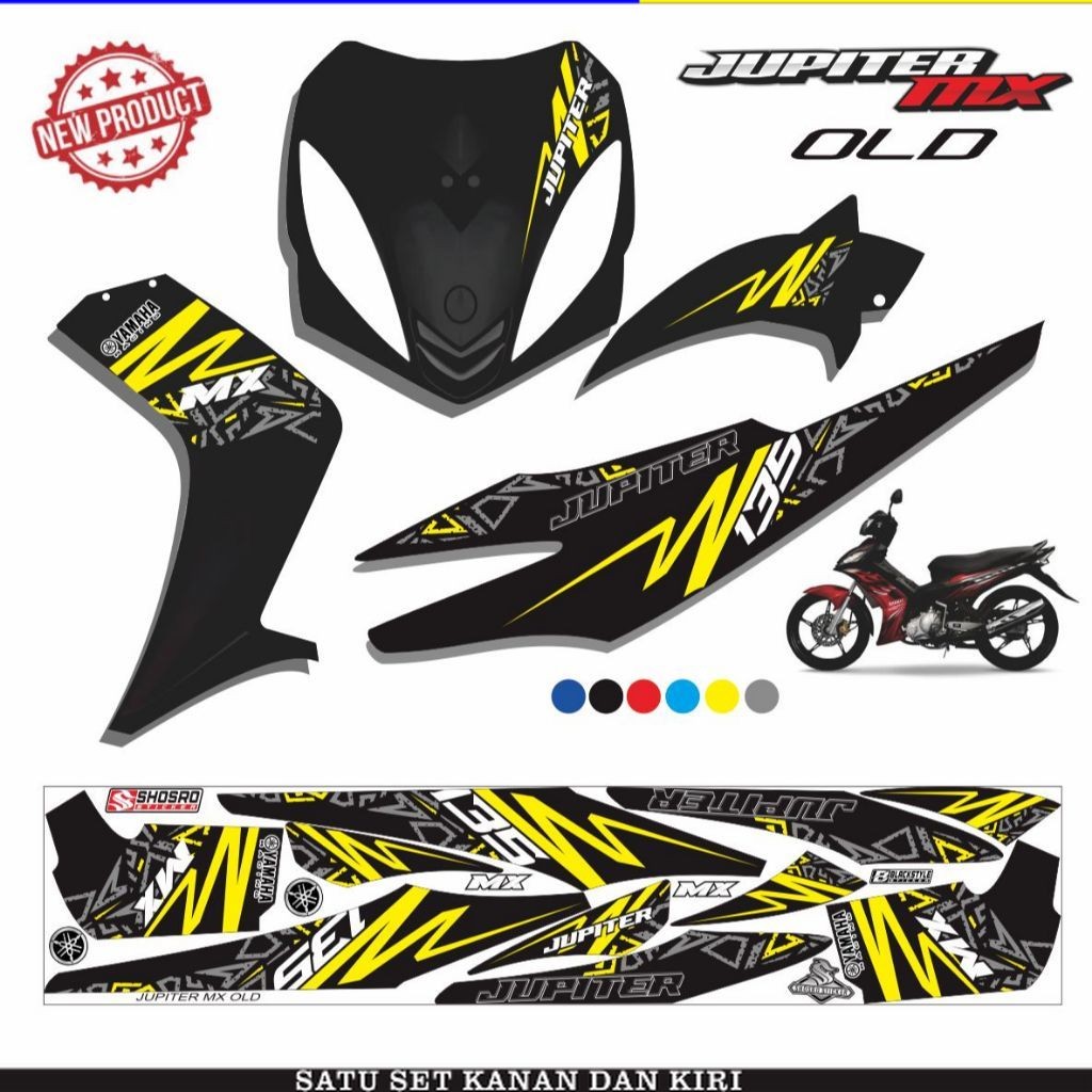 STRIPING / STIKER STRIPING VARIASI JUPITER MX OLD / VARIASI JUPITER MX 135 KARBU OLD