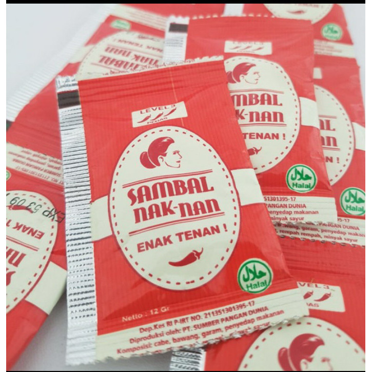 

New[Promo] Sambal Pedas Naknan Sachet 50pcs/pack