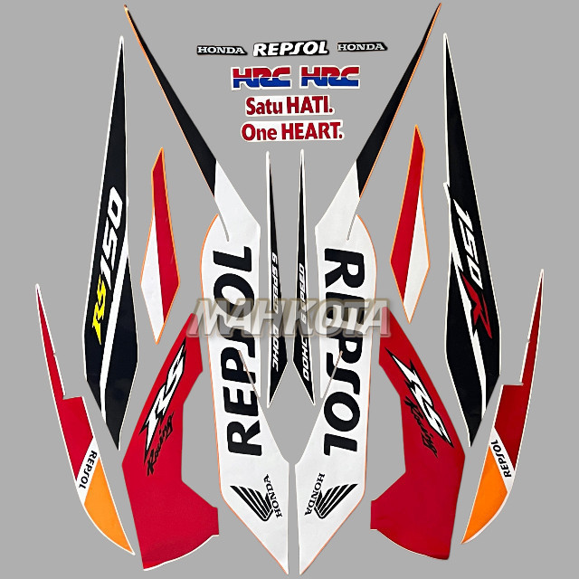 Striping Stiker Honda Sonic 150 RS RS150R 2015 2016 Repsol Fullset