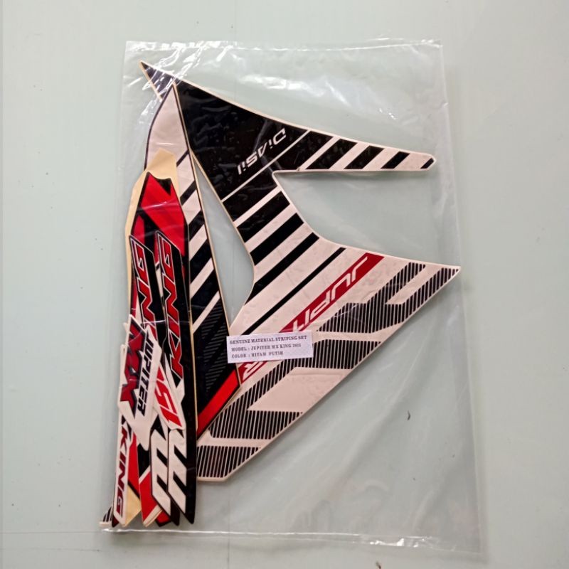 striping sticker Yamaha Jupiter MX KING 2015 hitam putih mx king