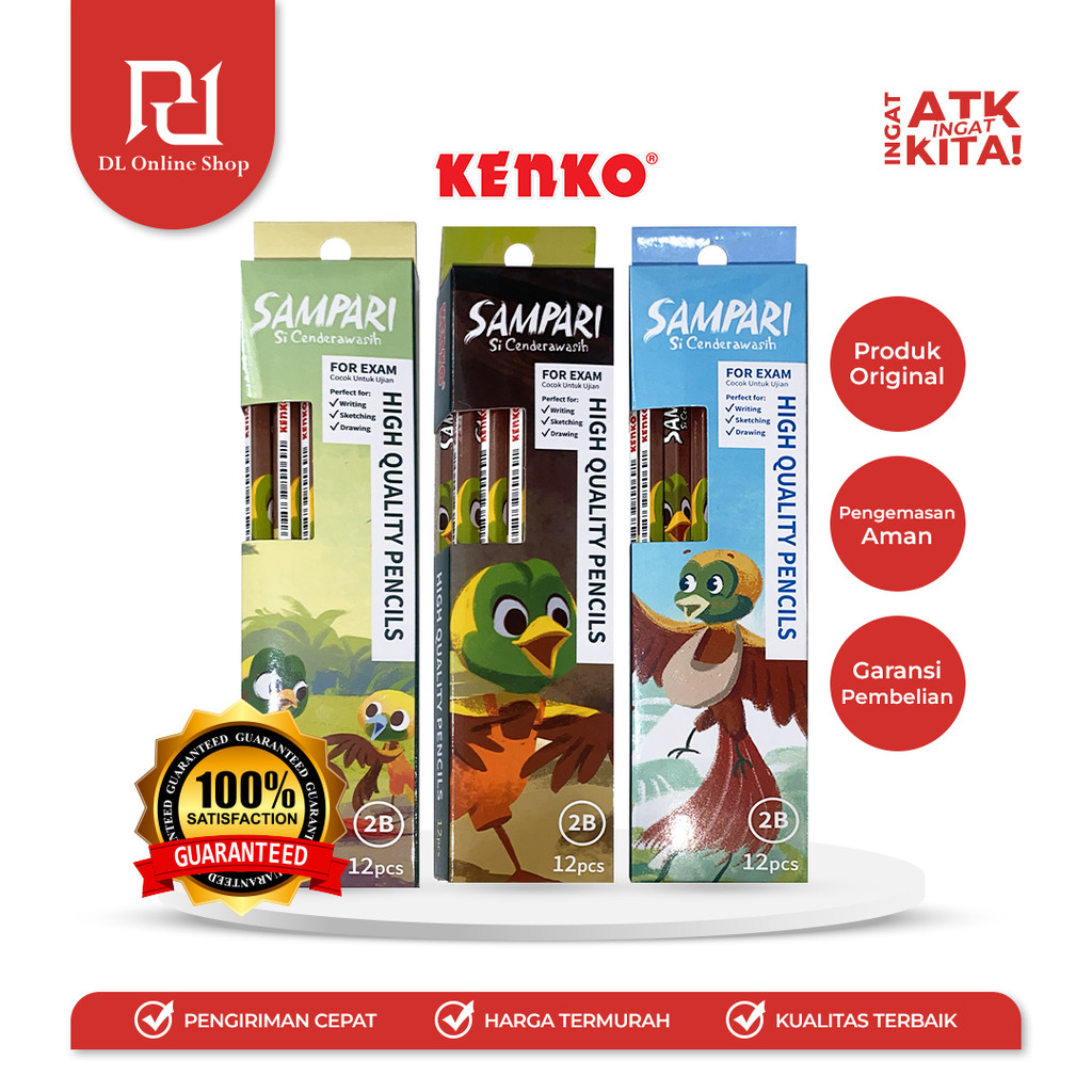 

KENKO PENSIL 2B-6389 SAMPARI (1LSN/ 12PCS)