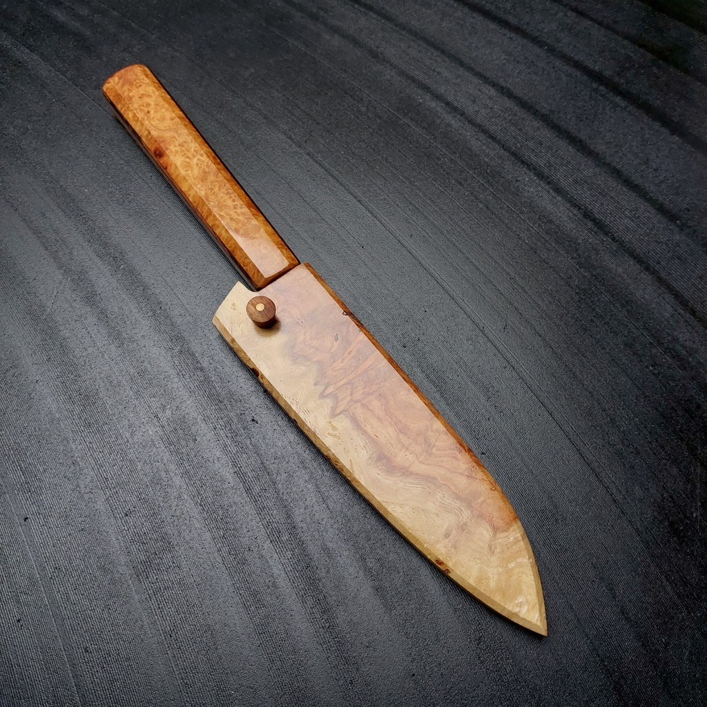 Pisau Dapur Petty HSS Dmo5 Multi Wooden 130mm