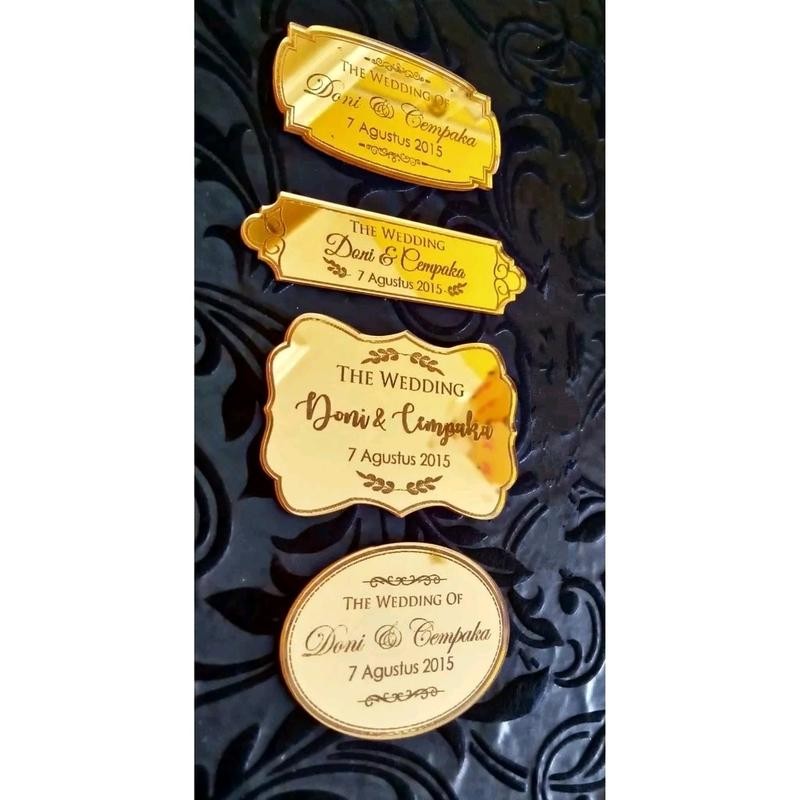 CUSTOM AKRILIK NAMA MAHAR AKRILIK GOLD BAHAN MAHAR