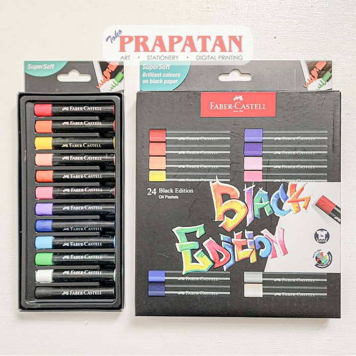 

Faber Castell Oil Pastel Black Edition | Crayon Minyak - 12C