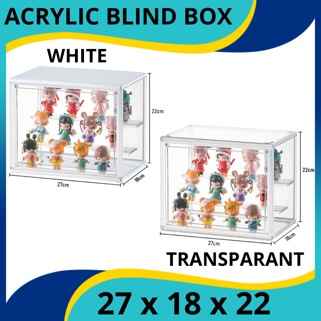 GT65R Bening Cristal Action Figure Box Display Box Full Acrylic Blind Box Pop Mart