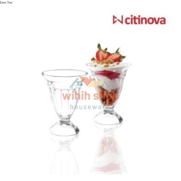 Gelas Eskrim / Gelas Kaca Citinova Vanilla /Gelas Es Buah (6 pcs)