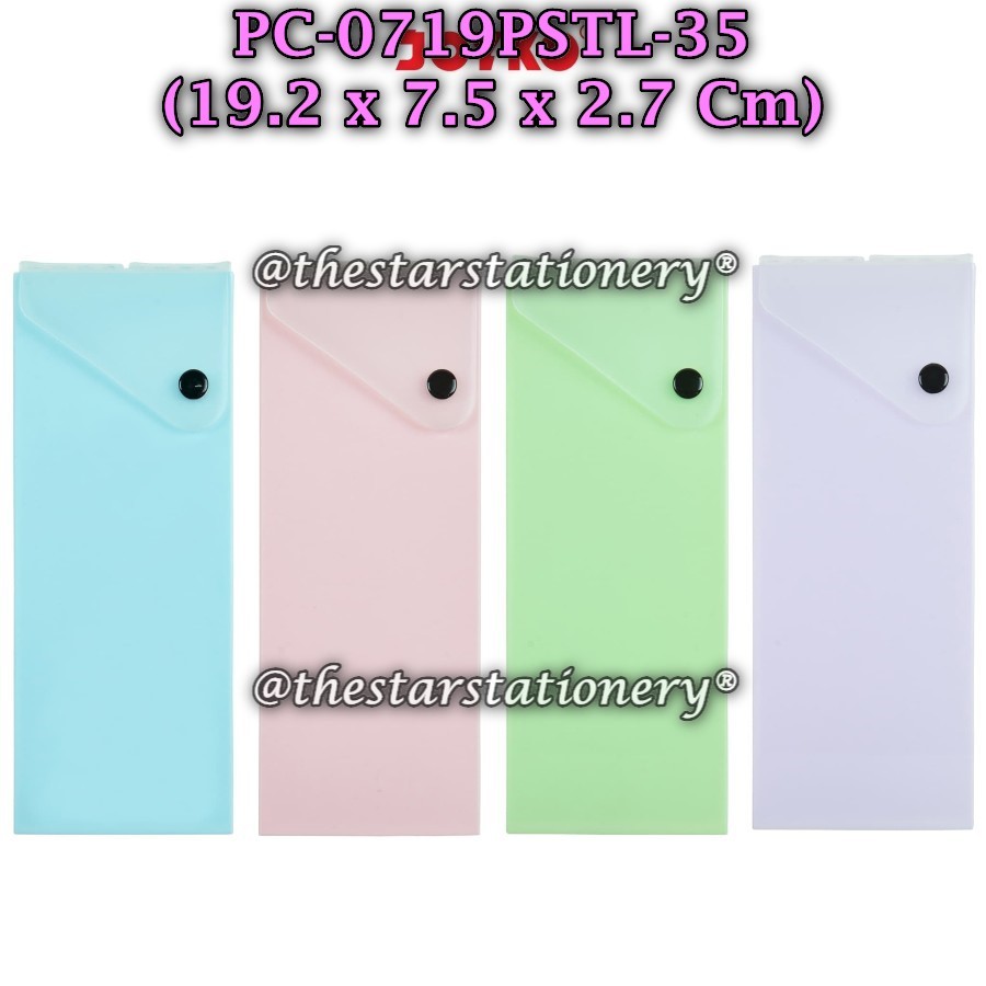 

(1 Biji) GROSIR Kotak Pensil Joyko PC-0719PSTL-35 / Tempat Pensil Joyko 19.2*7.5*2.7 Cm