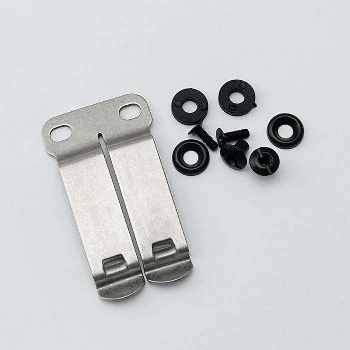 Kydex Holster Monoblock Stainless Steel Sand Wash Gear Clip