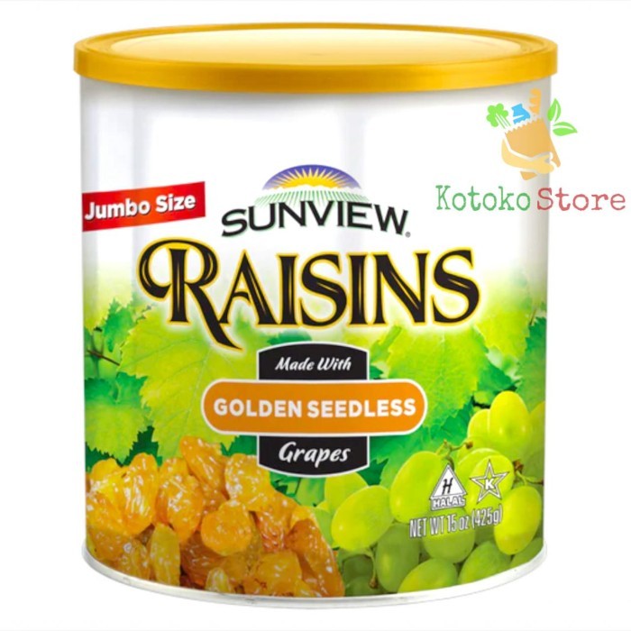 

Sunview Raisins / Kismis Import Black Medley Golden Red Green 425gr - Golden