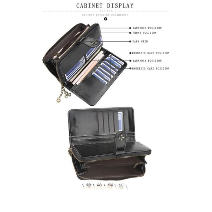 PROMO - BAELLERRY  Dompet Panjang Wanita Elegan / Dompet Import N1813 - Pink