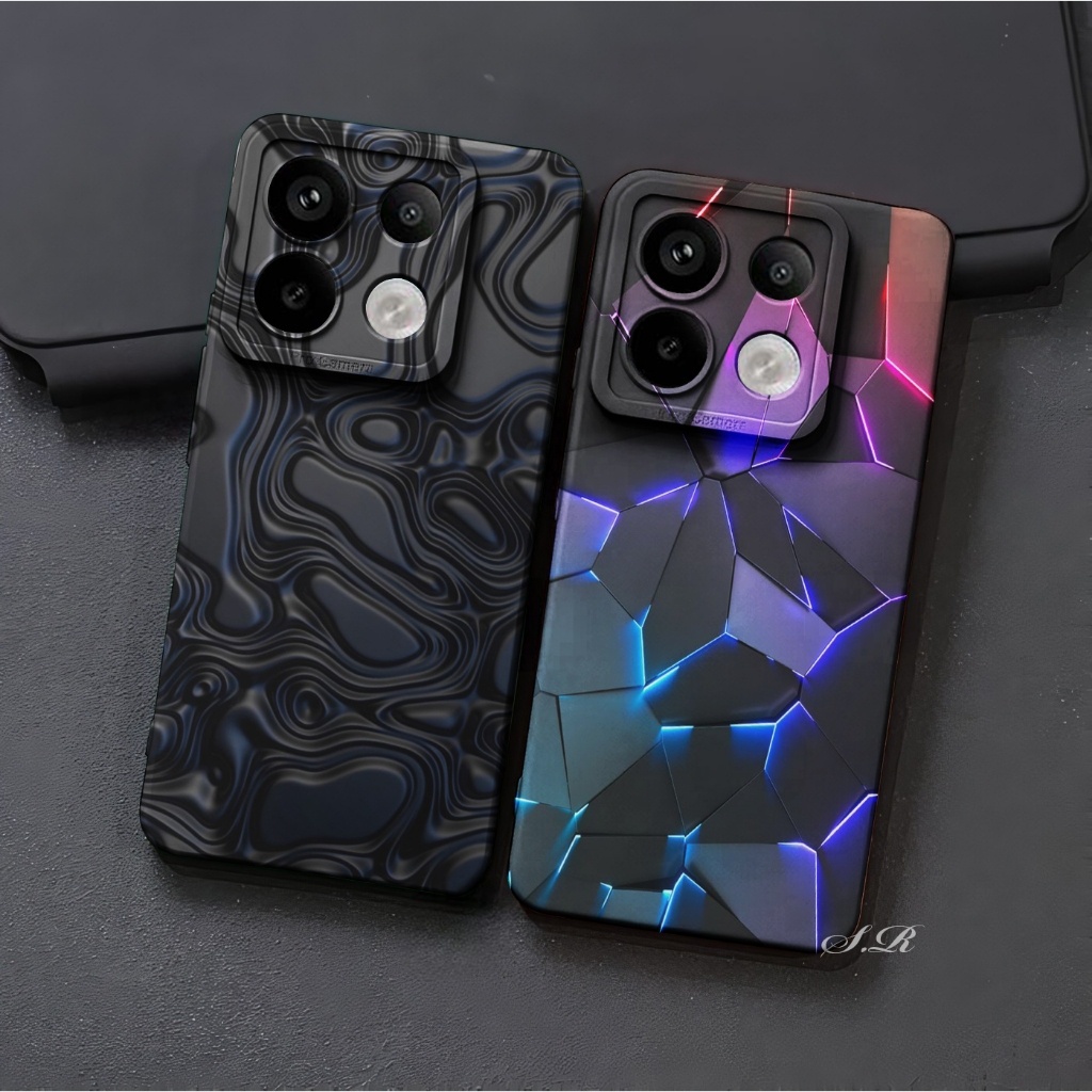 k153 case procamera type hp redmi note 13 5g note 13 pro 5g poco x6 5g softcase lentur motif Aesteti