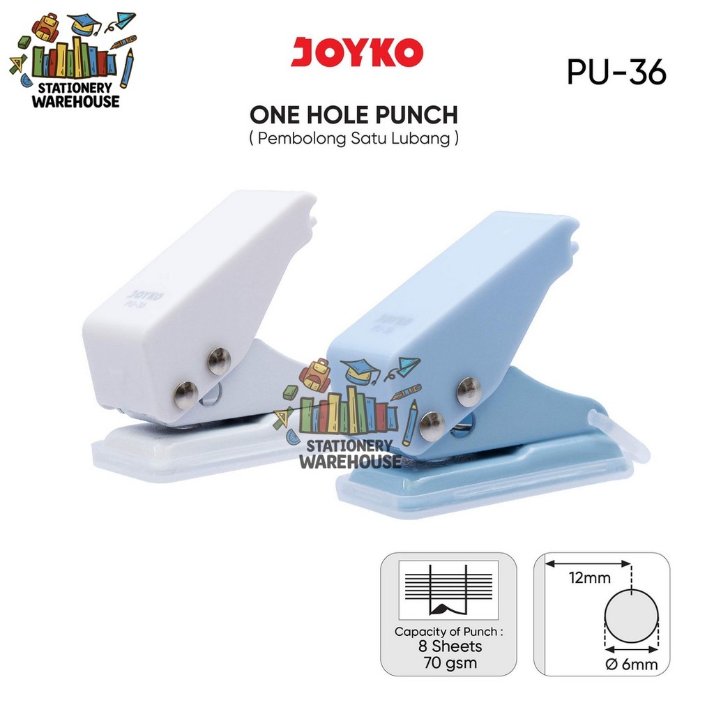 

Pembolong Kertas Satu Lubang One Hole Punch Joyko PU-36