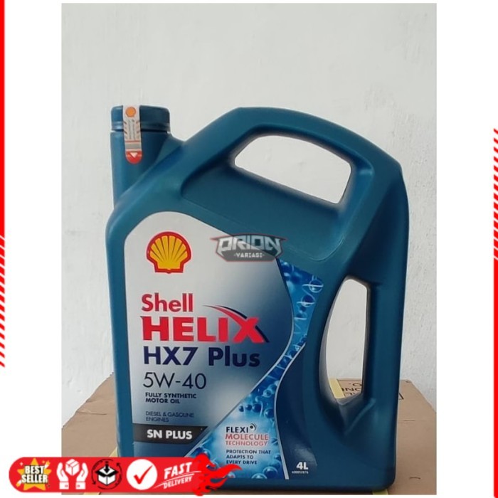 OLI SHELL HELIX HX7 PLUS 5W-40 4 liter (1galon) Ori