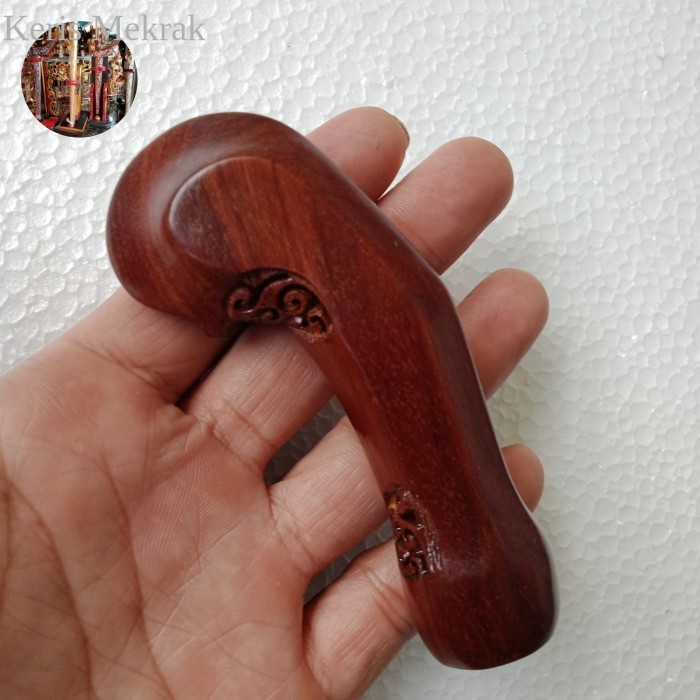 Handle Deder Gagang Keris Kayu Nagasari  Asli Garap Alus murah antik