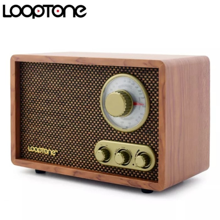 LP99 Looptone Radio Kayu Retro Klasik Vintage hifi AM FM