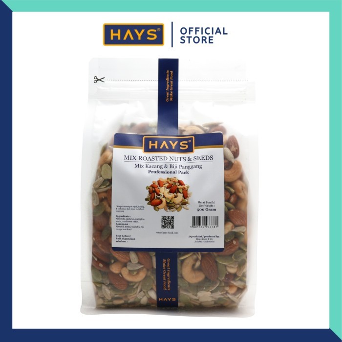 

[Best Seller] Mix Roasted Nuts & Seeds 500 GRAM Almond Mede Pumpkin Sunflower