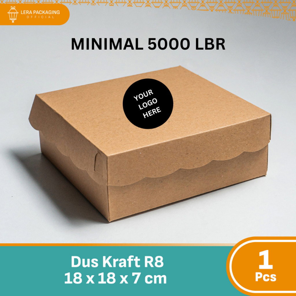 

[330GSM] PRINTING Kotak Dus Kraft Coklat R8/Kotak Dus Nasi/Kotak Dus Nasi Catering/ Kotak Dus Renda Coklat Non-laminasi VICTORY JPN