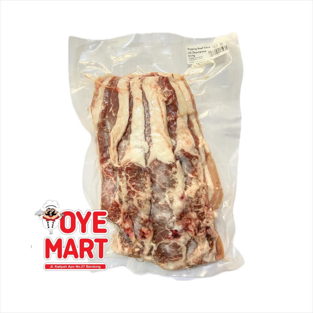 

BEEF SLICE DAGING SHORTPLATE US PREMIUM 500GR (GP) / BBQ / SUKIYAKI / YAKINIKU