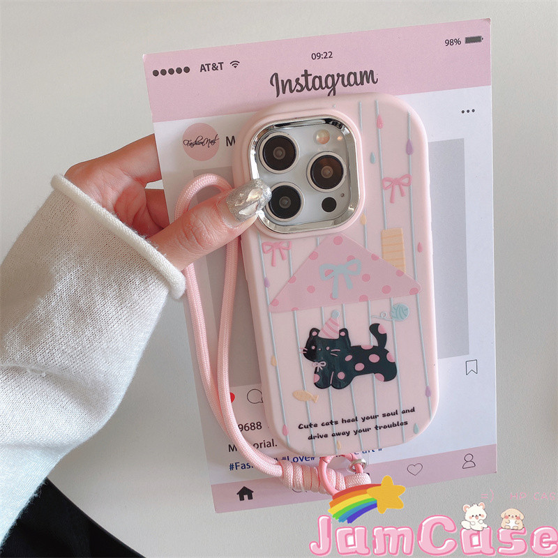 【Jam Case】case VIVO anak kucing hitam Casing ponsel cocok untuk VIVO Y02 Y15S Y02S Y17 Y93NONE Y93HA
