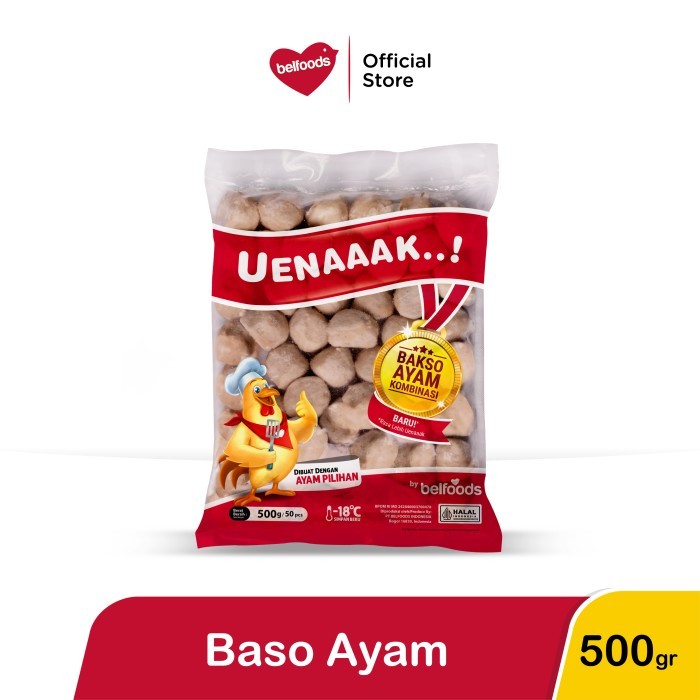 

Belfoods Uenaaak Baso Ayam 500 gr