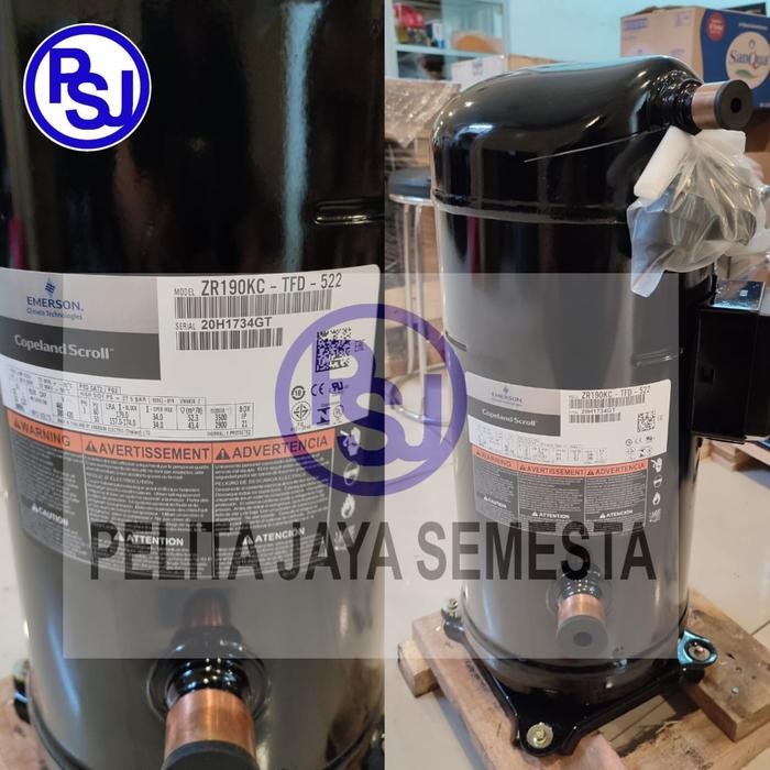 Kompresor AC Copeland ZR190KC-TFD-522 / Compressor Copeland ZR190KC / ZR190 15PK SCROLL