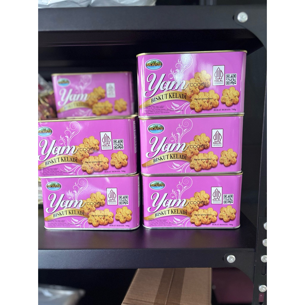 

MONSTA BISKUIT UBI KELADI 700 GRAM/YAM COOKIES/BISKUIT KELADI/KUKIS TALAS