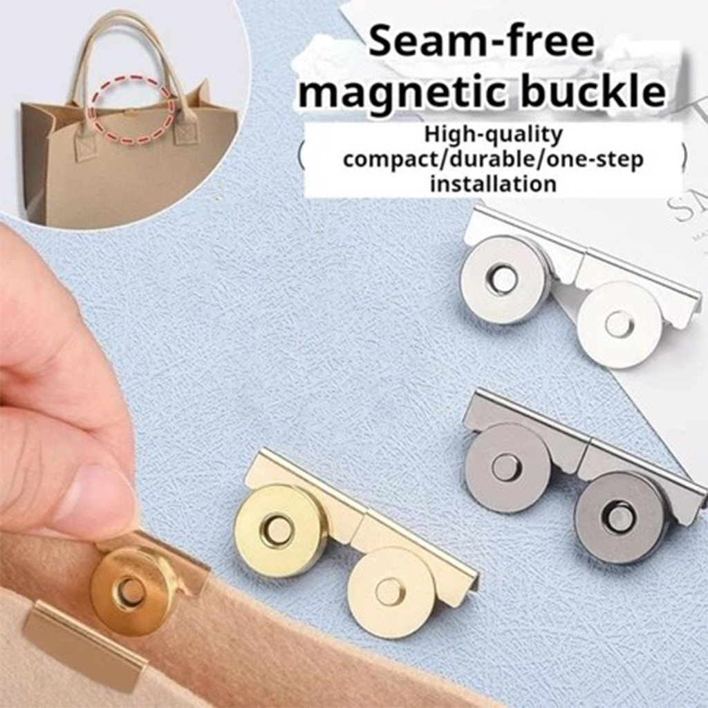 10Pasang Kunci tas magnet Serbaguna Accesories Tas Tebal Bag Lock magnet Kenong