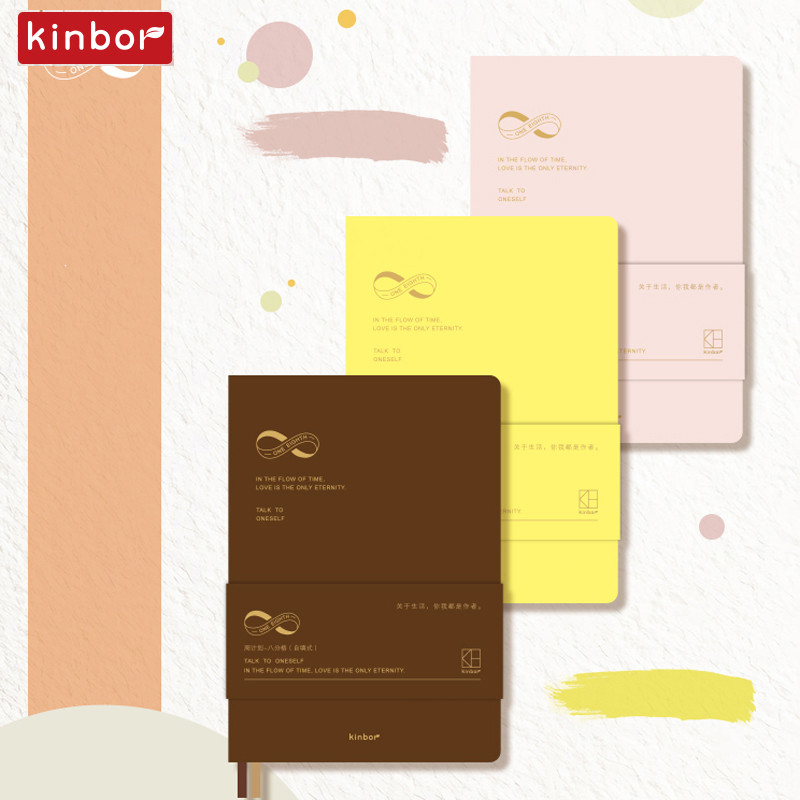 

Kinbor A5 Agenda Notebook Daily Weekly Monthly Planner 2 Pages Per Week With 8 Grids 2025 Self Filling Time Soft Cover Organizer