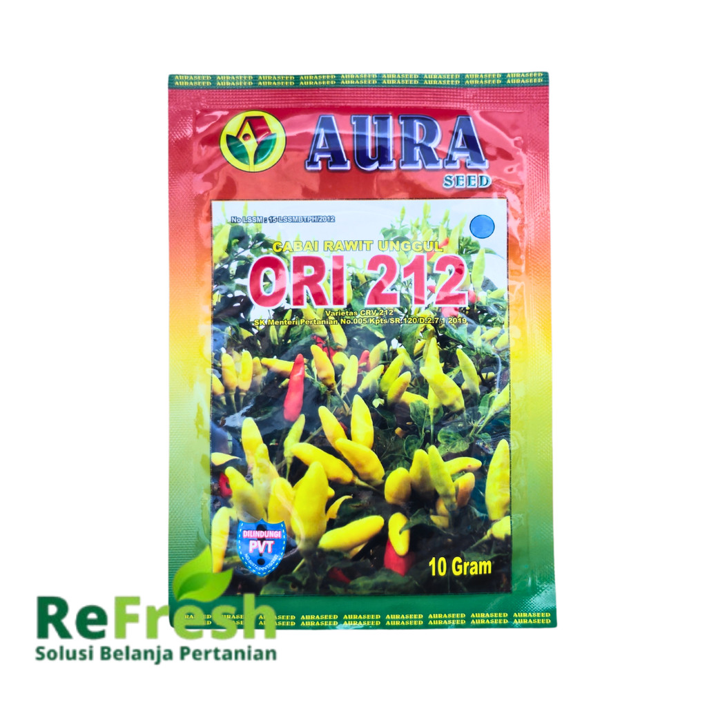 Cabe Ori 212 Kemasan 10gr Original Pabrik Benih Tumbuhan
