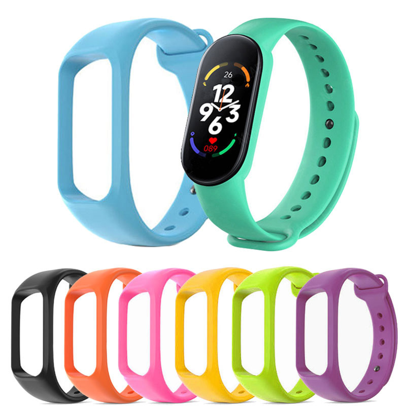 Strap for Xiaomi Mi Band 7 6 5 4 3 Wristband Silicone Bracelet Replacement Wrist Straps For MiBand 3