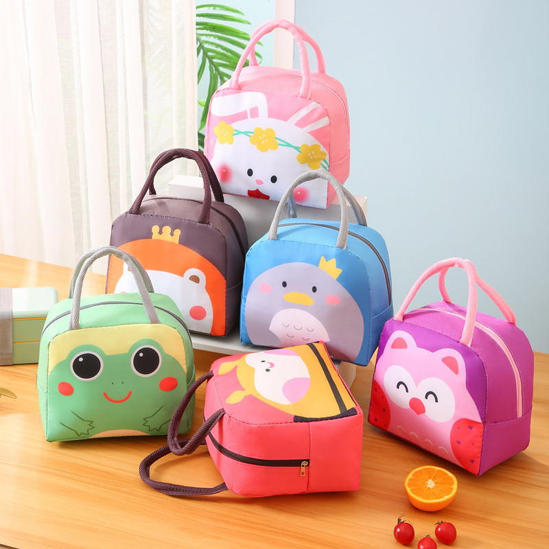 ildren Lun Bag Cartoon Insulated Bags Student Lun Box for Women Portable Thickened Lun Bag for Women