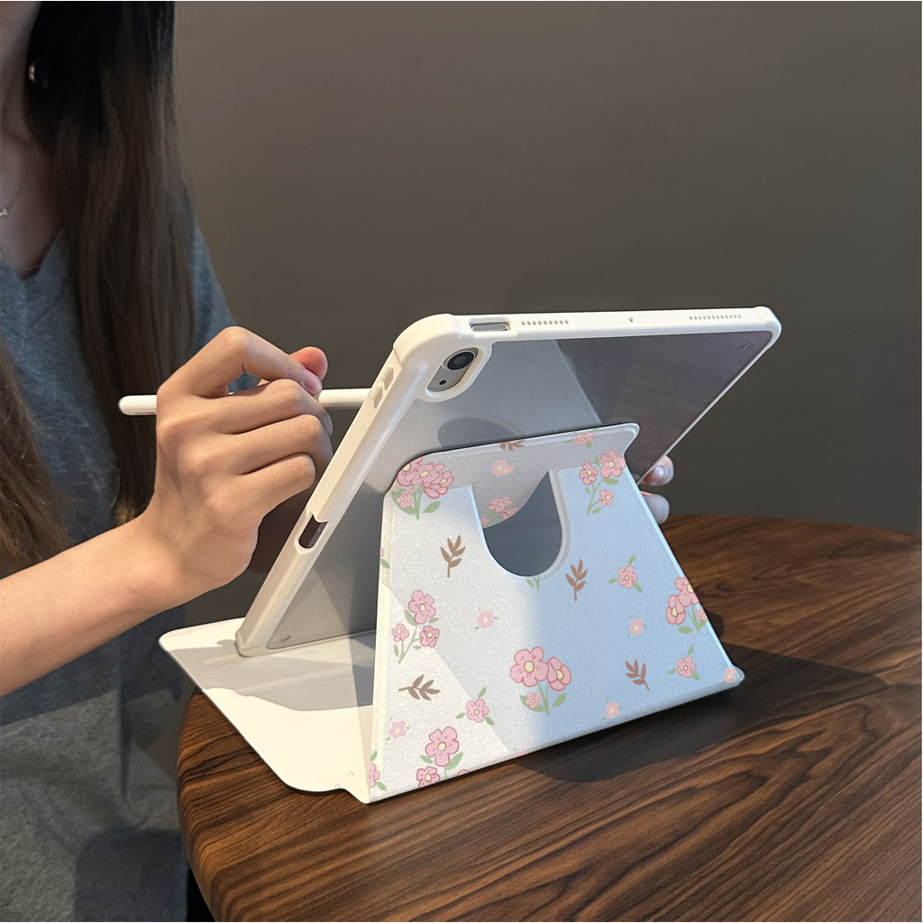 Cocok untuk ipad gen 10 tablet case pelindung lucu ipad air 5 rotasi ipad pro 11 inci 360° 10.9 inci