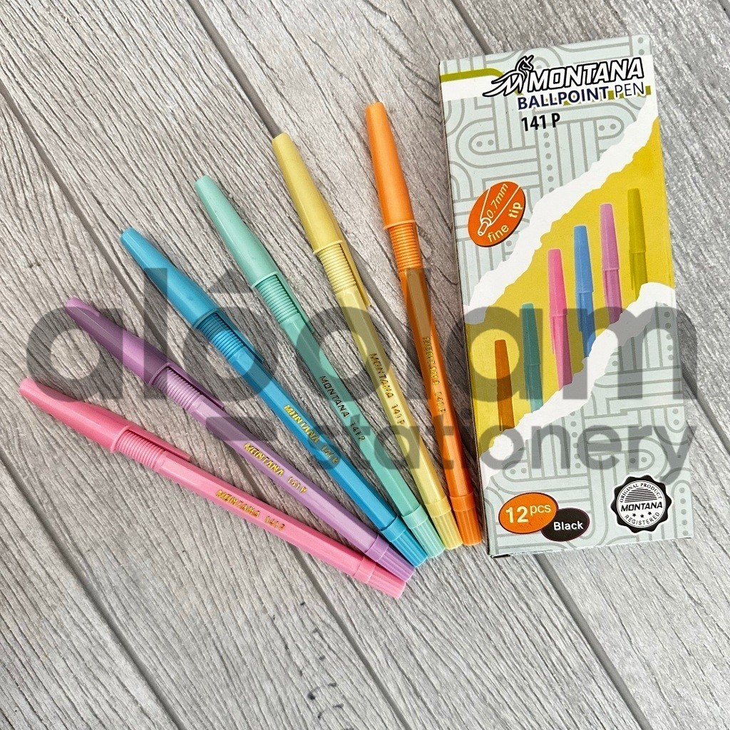 

SELUSIN ( 12 PCS ) Pulpen Pastel Montana 141 / M2000 lengkap