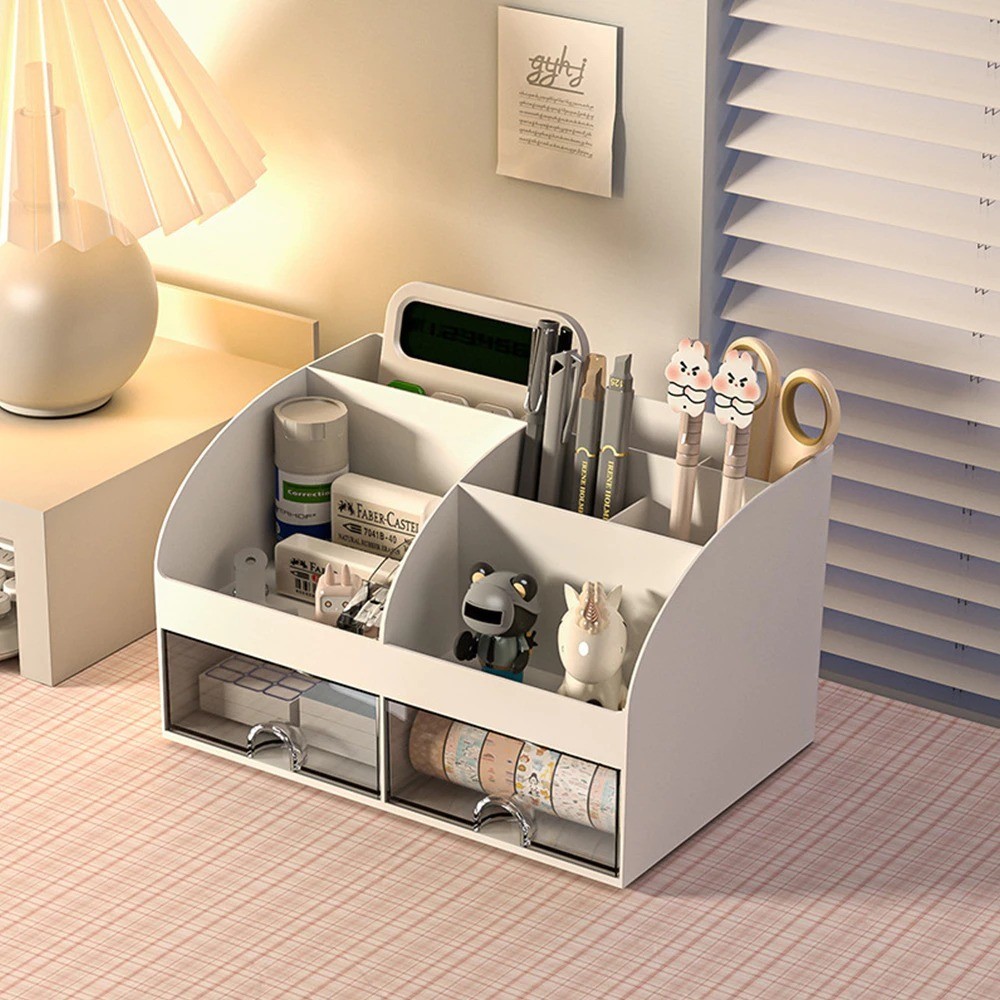 

TOREDO Rak Kosmetik Aksesoris Desktop Organizer Tempat Make Up Kotak Penyimpanan Storage Box Laci Mini Meja