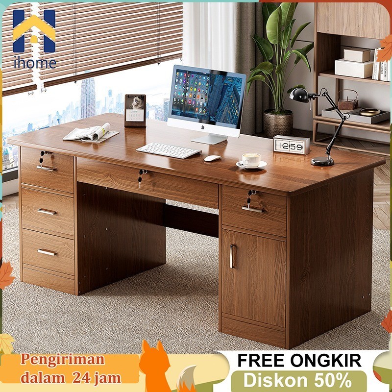 

Meja Kantor Meja Kerja Minimalis Meja Komputer Meja Belajar 140CM Meja Kantor Dengan Laci