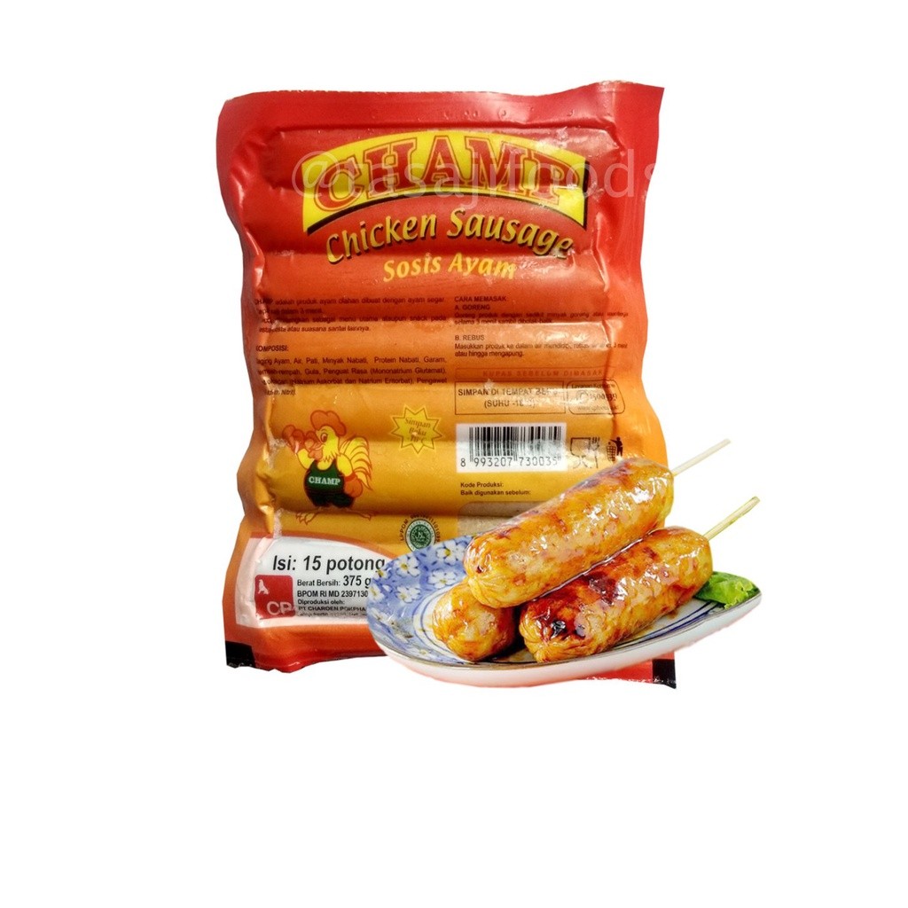 

Champ Sosis Ayam 375 Gram- ARDABA FROZEN