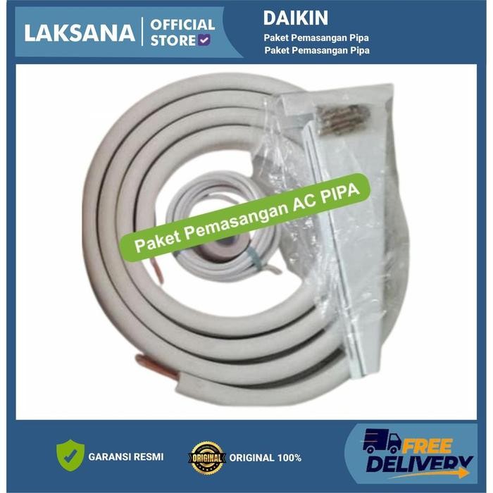 Paket Pemasangan AC 1.5 pk s/d 2 pk atau pipa 1/4 1/2 (Material 3 Meter)