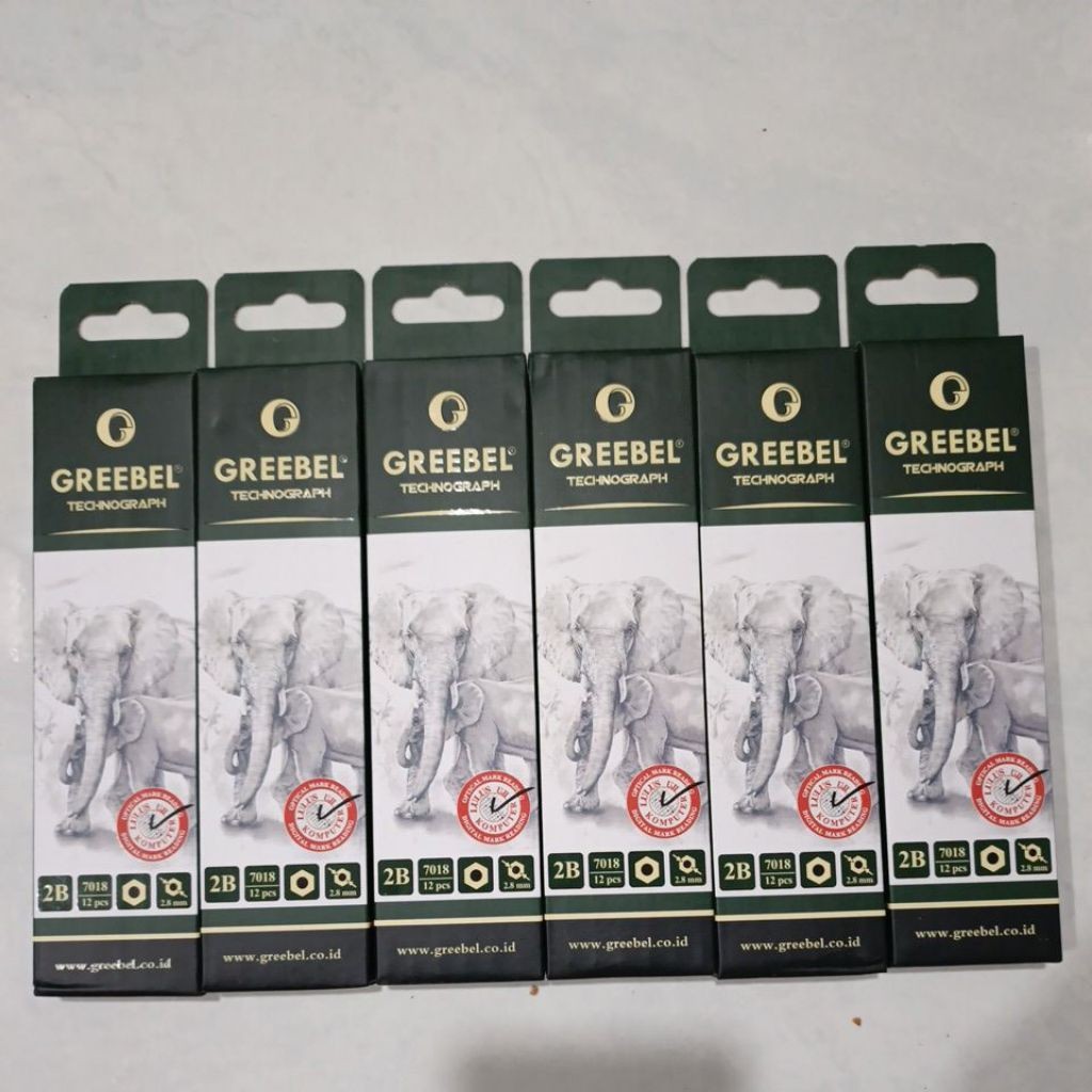 

PENSIL 2b UJiAn GREEBEL per pack 6lsn