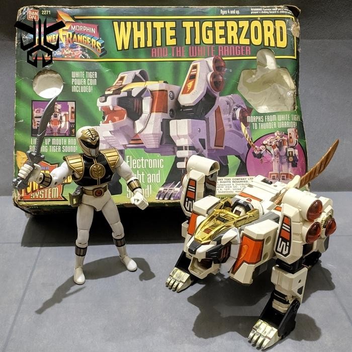 DX White tigerzord kiba ranger dairanger mighty morphin power ranger