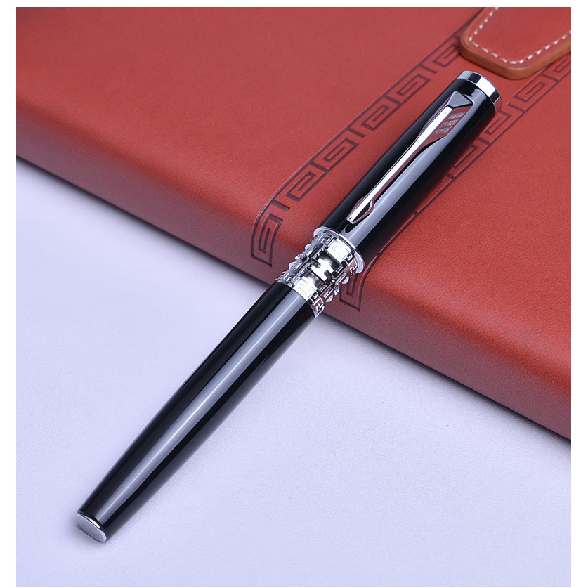 

Luxury Metal Ballpoint Pen Sculpture Pattern Roller Pen Office Stationary 0.7mm Business Writing Customized Name Text Logo Gift
