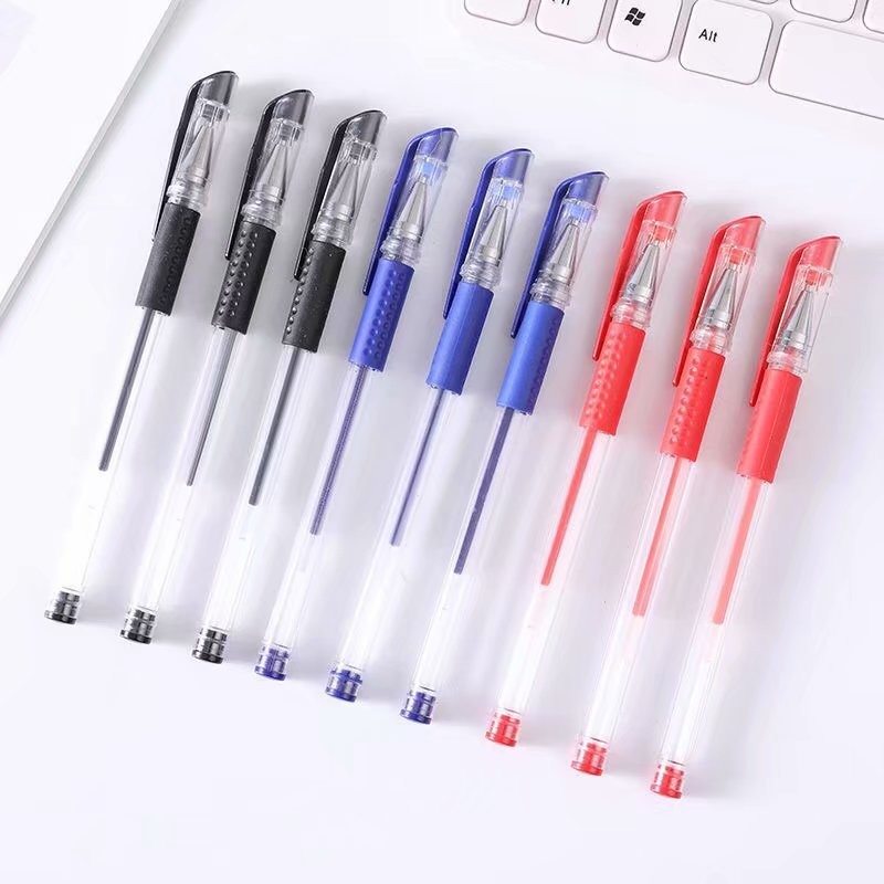 

5PCS 0.5mm Gel Pens Set Black Blue Red Refills Ballpoint Pens Bullet Tip School & Office Supplies Stationery Kawaii Accessories