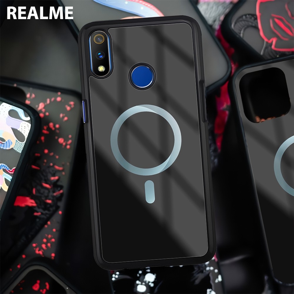 Case Glossy [2D] Realme 3 5 6 7 8 8i 9 10 Pro - Case Silikon Realme 3 - Cassing Handphone Realme 3