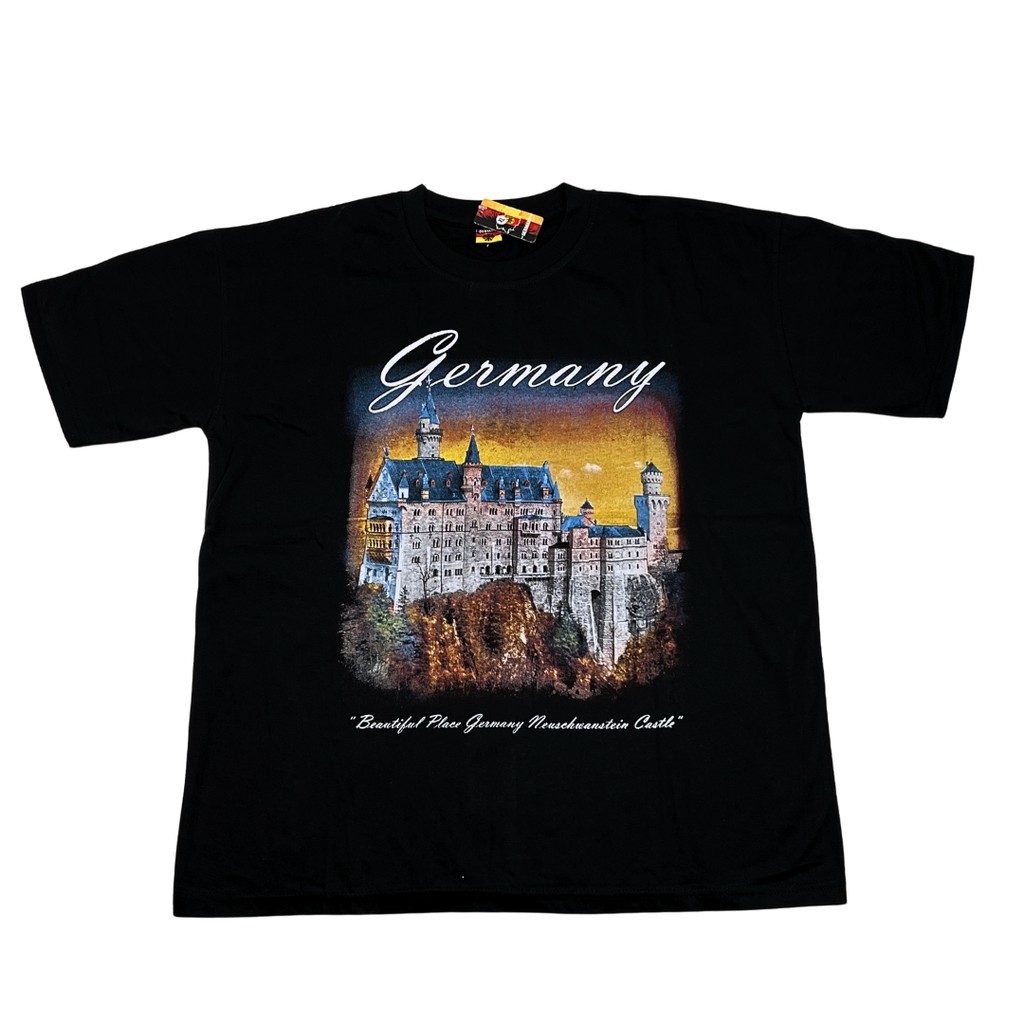 Souvenir kaos / kaus Germany warna hitam dari negara Jerman