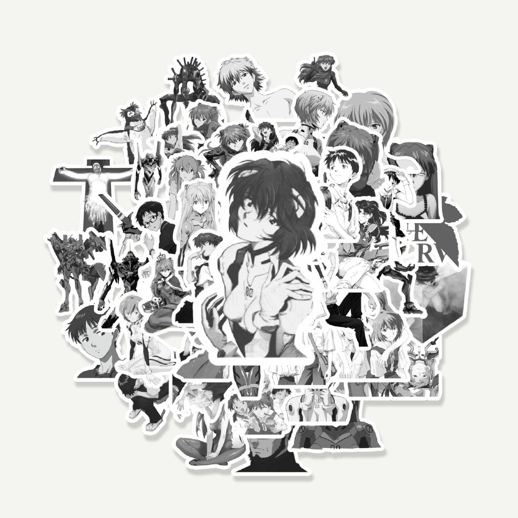 

Sticker Pack Stiker Anime Neon Genesis Evangelion | Sticker TUMBLR | Stiker LAPTOP KOPER HELM