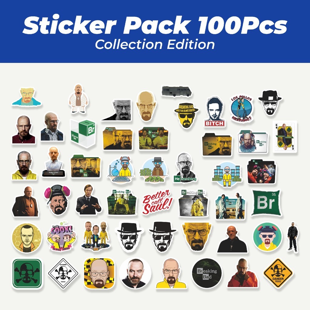 

Hot Stiker Breaking Bad Lucu Anti Air Stikers Berperekat Waterproof Sticker Decal Buat Motor Helm Buku Journal Koper Casing HP Laptop Botol Minum