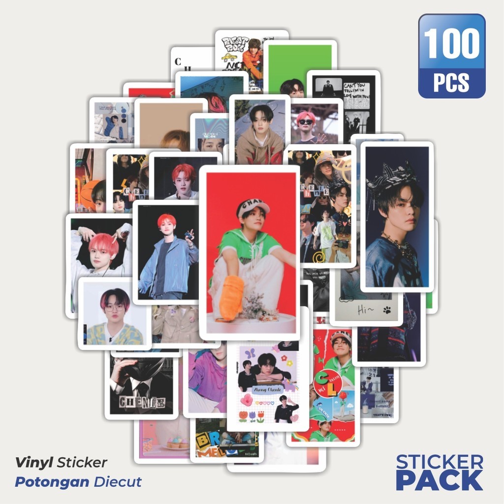 

MURAH 100 PCS Stiker Poster NCT Chenle Waterproof Aesthetic- Untuk Laptop, Motor, dan Helm - Paper Stationery Pack