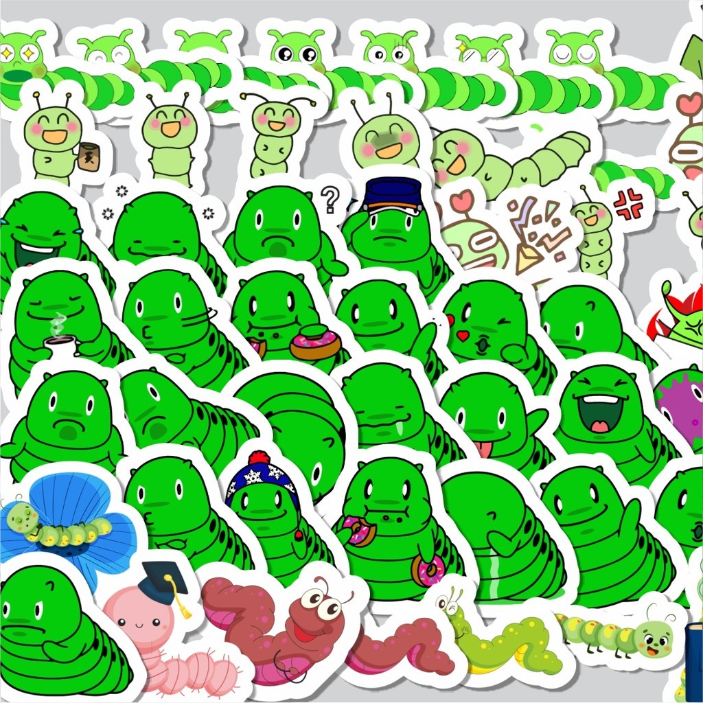 

Stiker Cutting Pack Hewan Ulat Bulu Sticker Isi 100Pcs Series Aesthetic Lucu Keren Untuk Koper Bahan Vynil