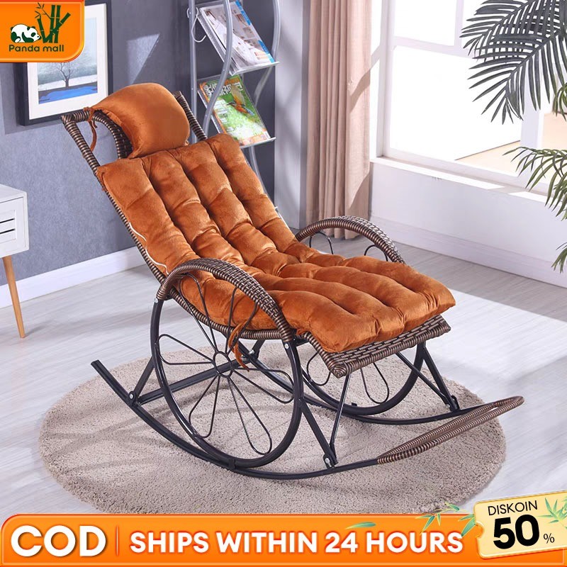 JAMIN MURAH kursi Goyang Rotan Kursi Malas Kursi Sofa Malas Kursi Santai Empuk Kursi Poang Ikea(BISA