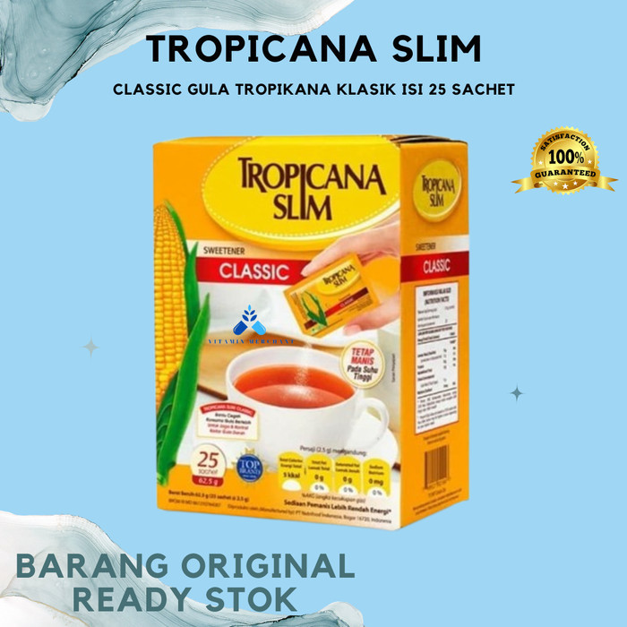 

gula tropicana slim classic gula tropikana klasik isi 25 sacet - vm2