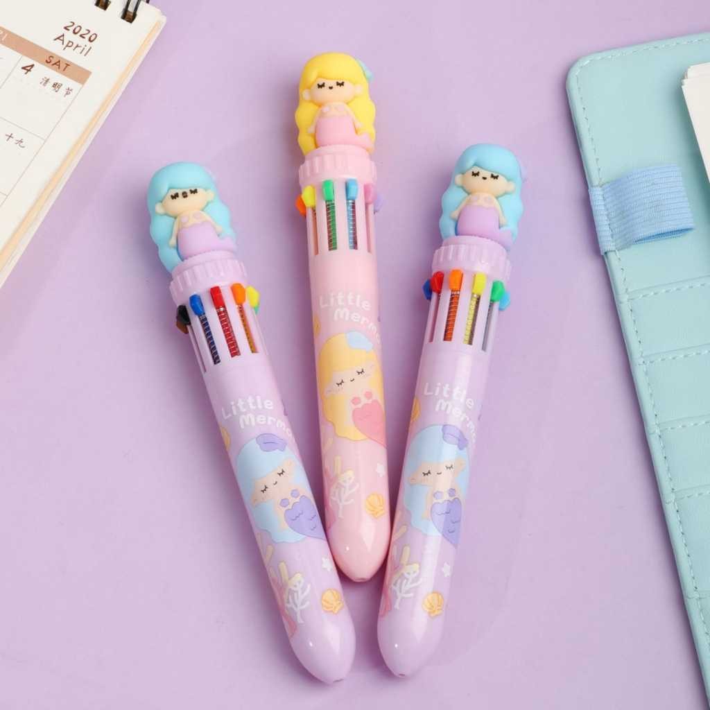 

BOBOMART KUKI PULPEN 10 WARNA DENGAN MOTIF 3D LUCU - PULPEN MULTIFUNGSI, CERAH & MENARIK